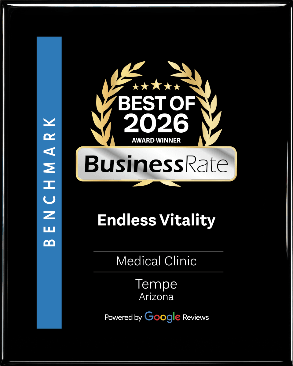 BusinessRate Best of 2026 Award Winner — Endless Vitality, Best Medical Clinic in Tempe, AZ