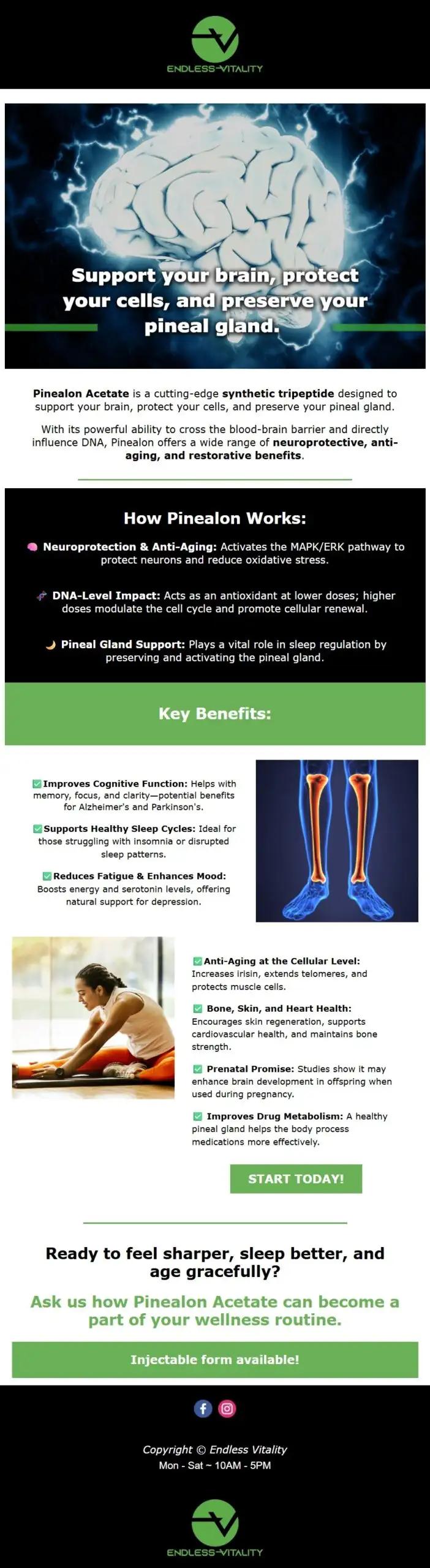 Health supplement information and benefits infographic.
