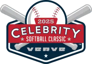 2025 Celebrity Softball Classic logo design.